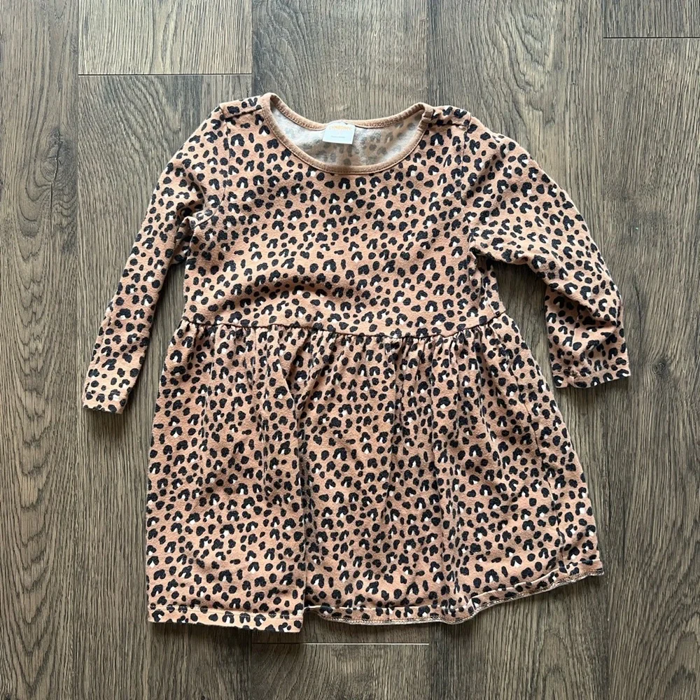 Gymboree Cheetah/Leopard Long Sleeve Dress - Size 2T